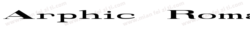 Arphic Roman Mincho Ultra JIS字体转换